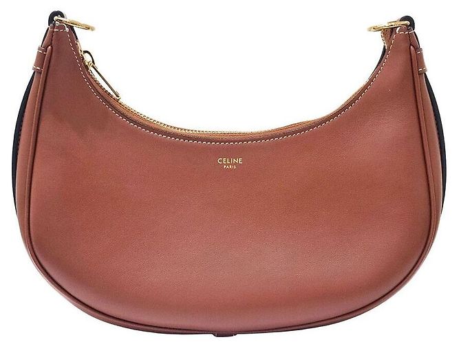 Céline Bolsa Celine Ava com alça Medium Strap Marrom