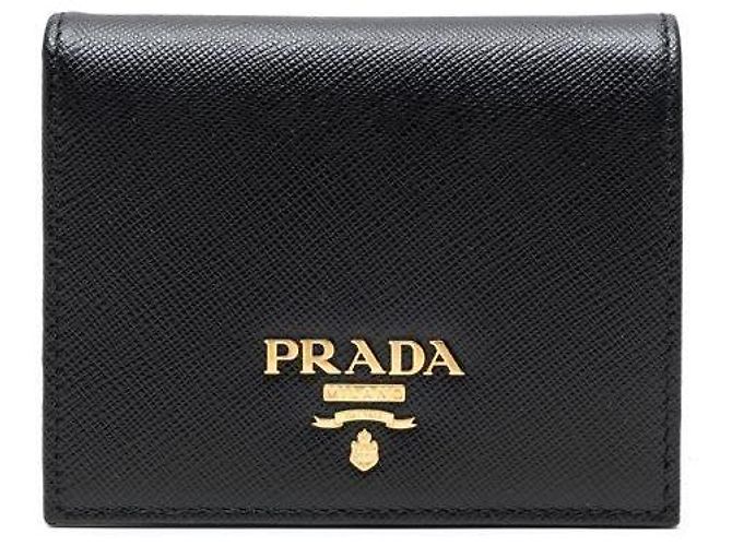 Prada Saffiano Leather Wallet Black
