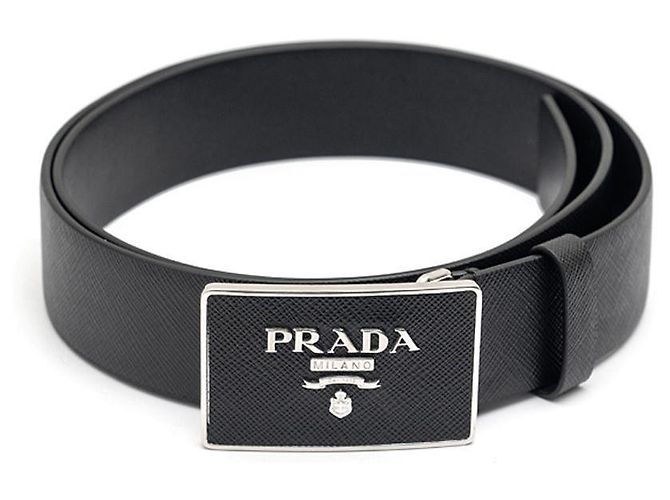 Prada Ledergürtel Schwarz 