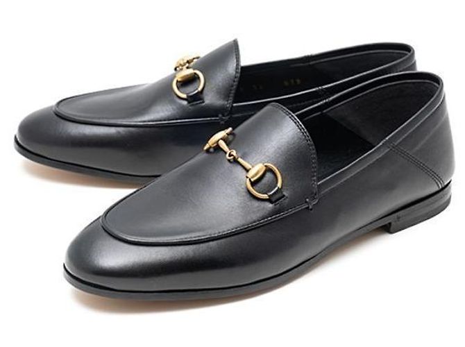 Gucci Mocasines de piel con bocadillo Multicolor