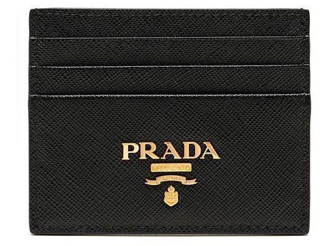 Prada Saffiano Card Holder Black