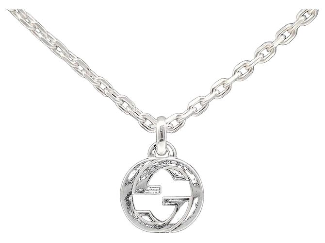 Gucci Verschlungene Silberketten-Halskette