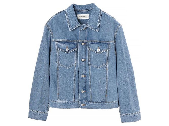 Dries Van Noten Skin Denim Jacket Light Blue
