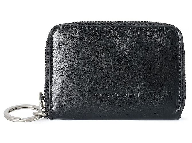 Dries Van Noten Zipped Leather Card Case Black