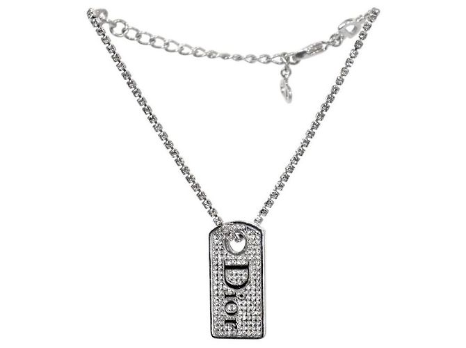 Dior Bracciale in argento a placche cubiche