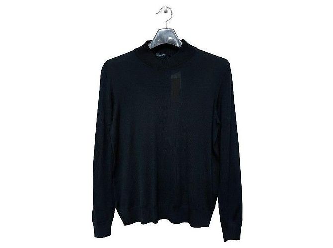 Pull en maille noir Kiton