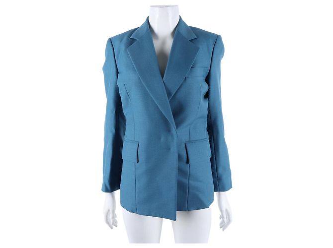 16 Céline Celine Long Sleeve Jacket Blue