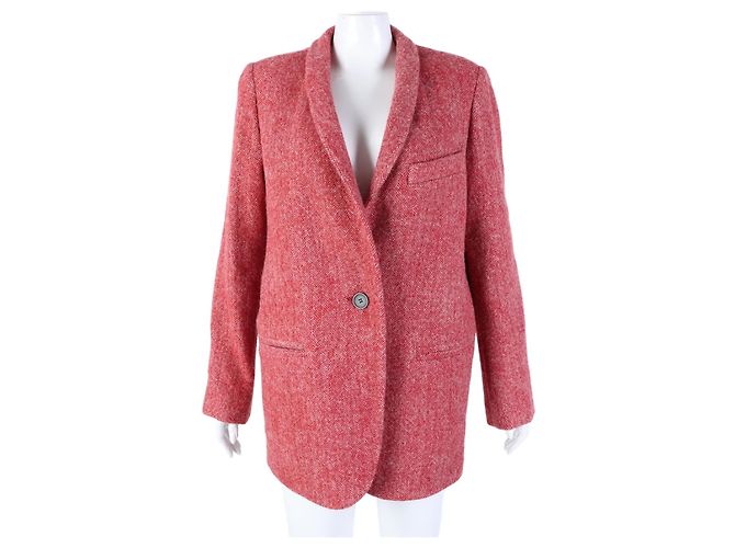 Isabel Marant Red Wool Coat