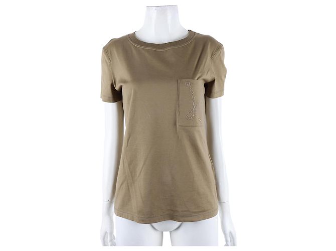 Hermès Manches Courtes Marron