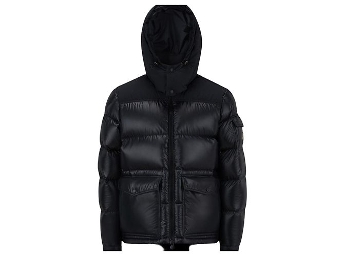 Giacca Moncler Nera in Tessuto Uomo Nero