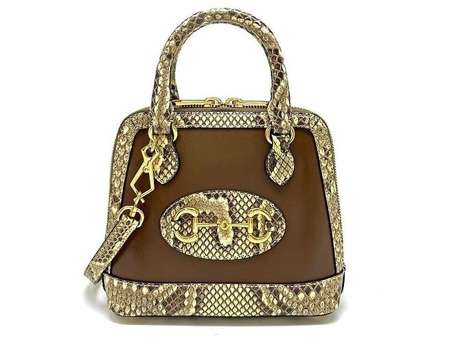 Gucci Python Top Handle Mini Mehrfarben 