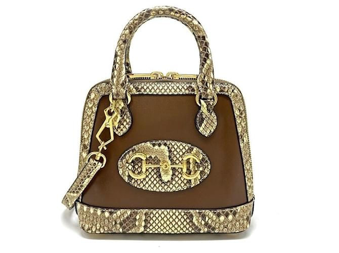 Gucci Python Top Handle Mini Multicolore 