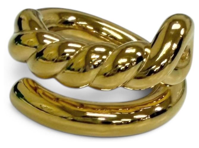 Anello Twist Band in oro Bottega Veneta