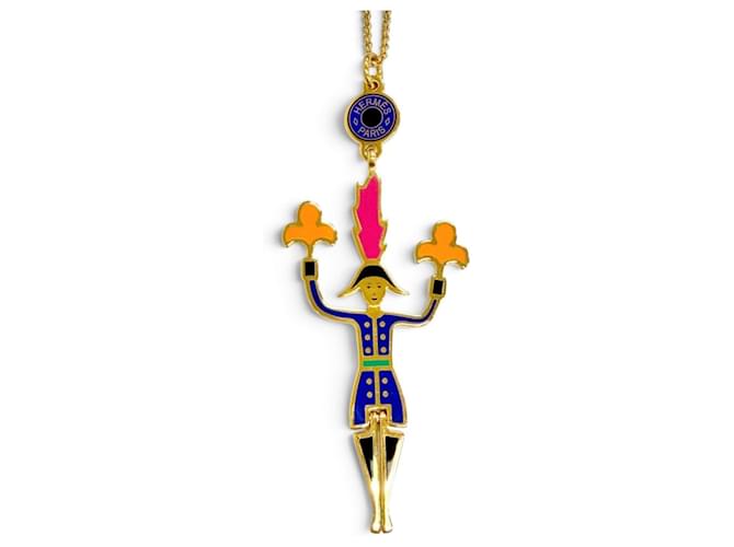 Hermès Hermes 2024 Boucles d'oreilles Artificier Fireworks Pendant Necklace Multiple colors Golden 