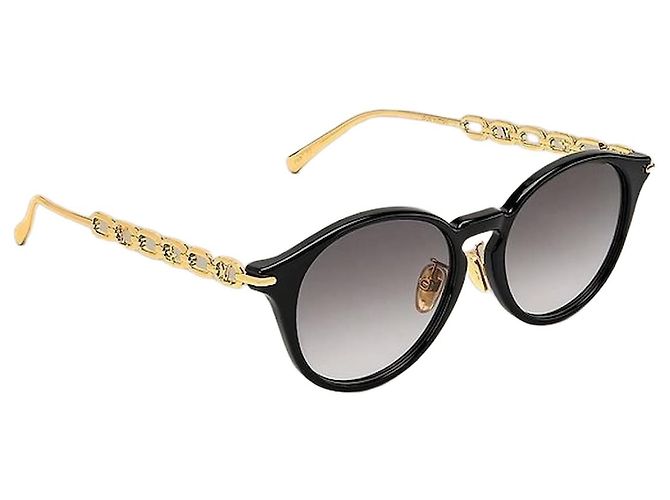 Louis Vuitton My LV Chain Two Round Sunglasses Black