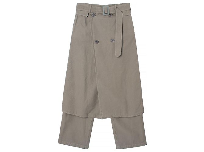 Dries Van Noten PRIFFITH Cotton Twill Pants Grey stamp: Brown