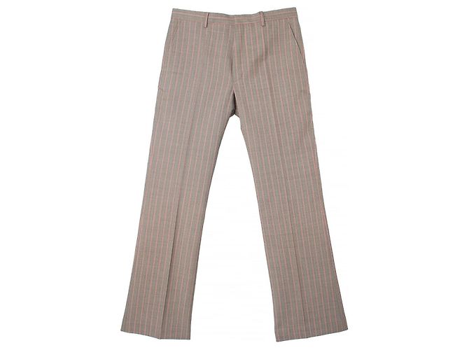 Dries Van Noten PREELY Flared Wool Pants Brown
