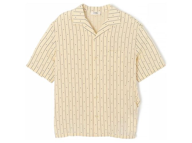 Céline Camisa havaiana de viscose Branco