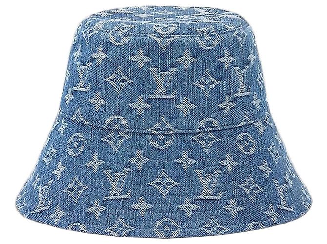 Louis Vuitton Denim Bucket Hat Blue
