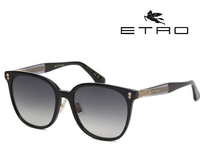 Etro Gafas de sol Asian Fit de acetato de lujo con protección UV Multicolor