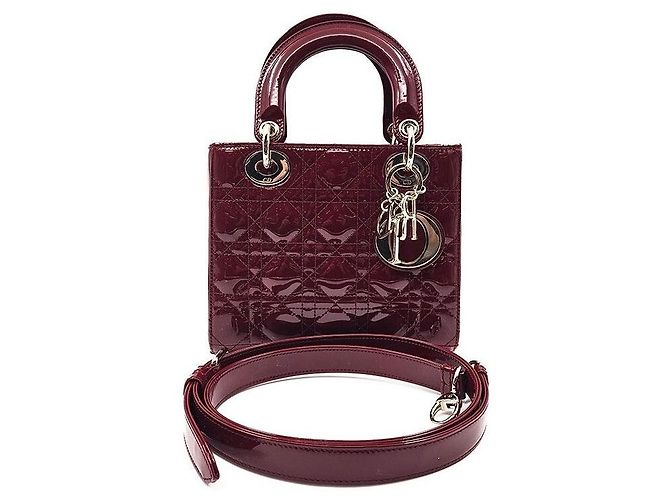 Dior Christian Patent Lady Small Rouge