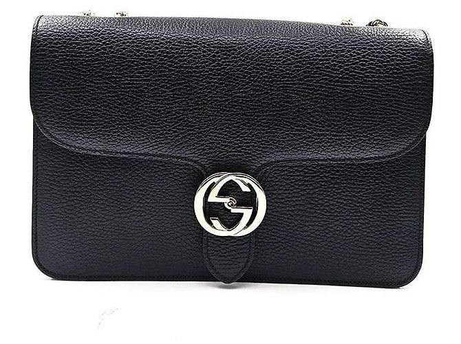 Gucci Borsa a tracolla Interlocking GG Nero