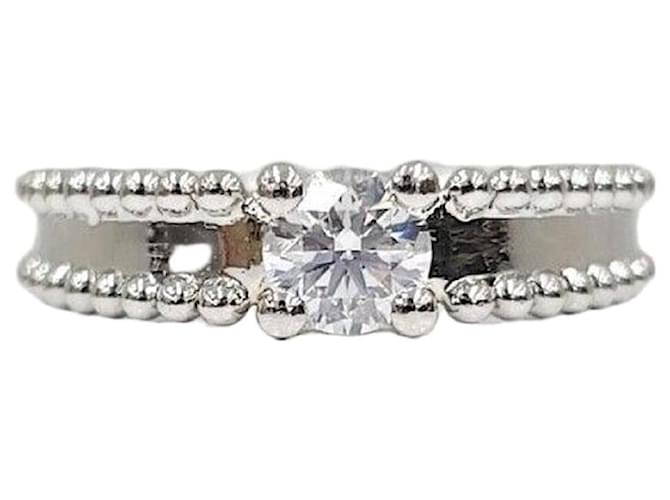 Van Cleef & Arpels Anello Solitario Estelle Van Cleef Diamante Platino Misura Argento 