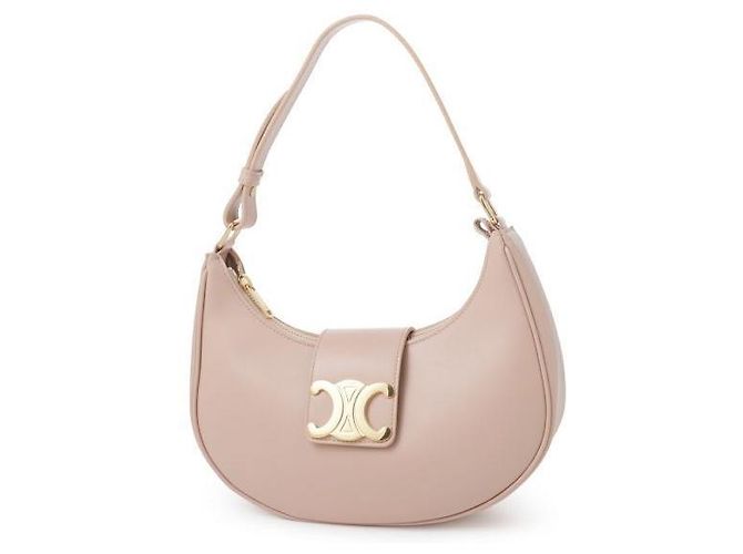 Céline Bolsa Ava Triomphe Medium em pele de vitelo lisa Vermelho