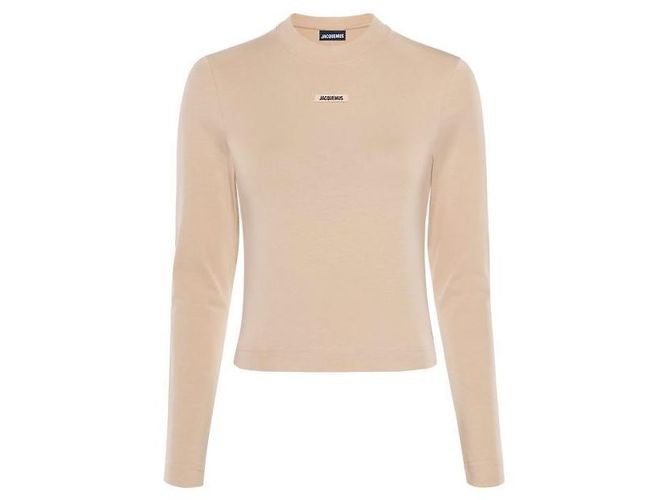 Jacquemus T-SHIRT GROS GRAIN Marrom