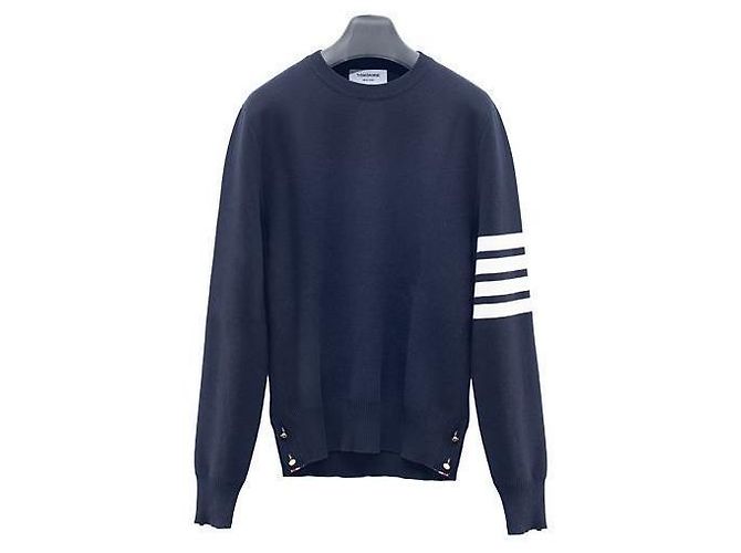 Thom Browne Gestrecktes Milano-Strickgewebe Schwarz 