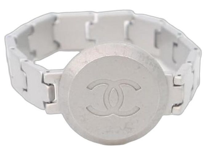 Chanel Pulseira Belt Prateada Prata