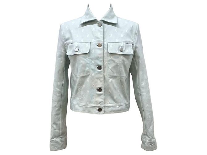 Hermès Giacca in denim Shandal Argento