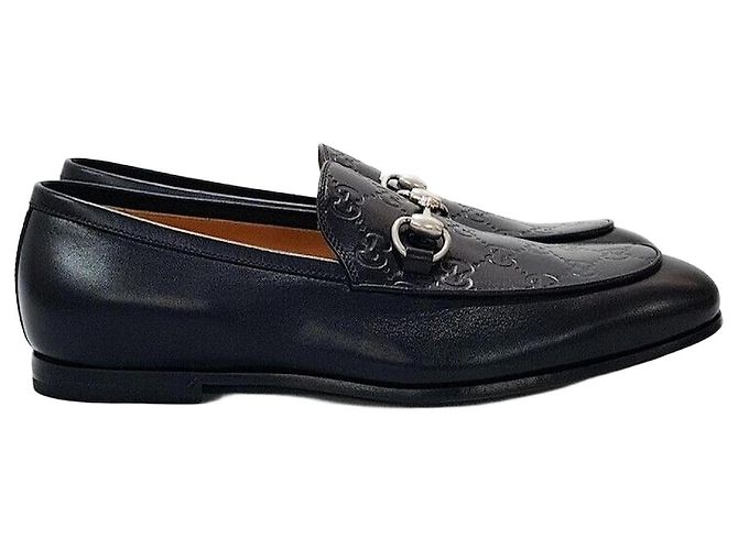 Gucci Mocassin en cuir argenté à mors