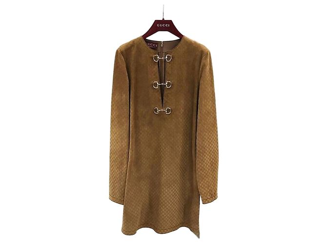 Gucci Abito in pelle Marrone