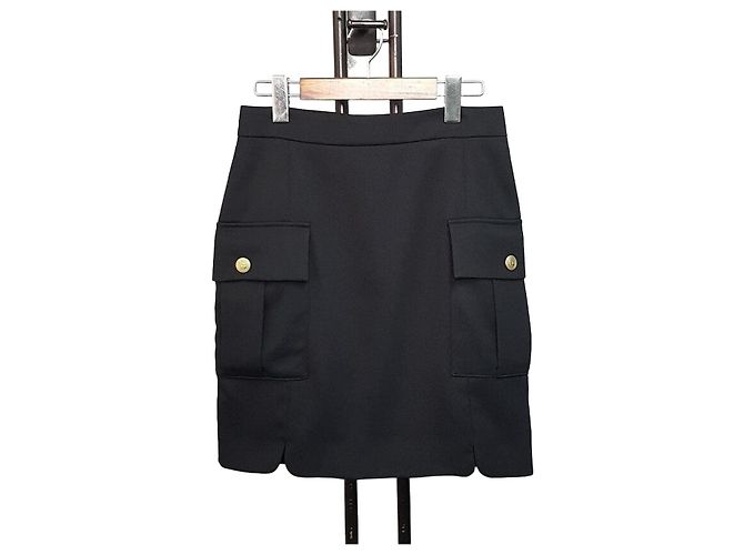 Balmain Falda para mujer Negro 