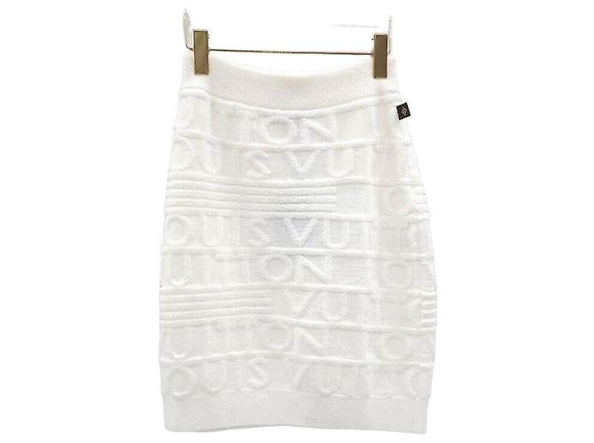 Louis Vuitton Saia de malha Logo Prata