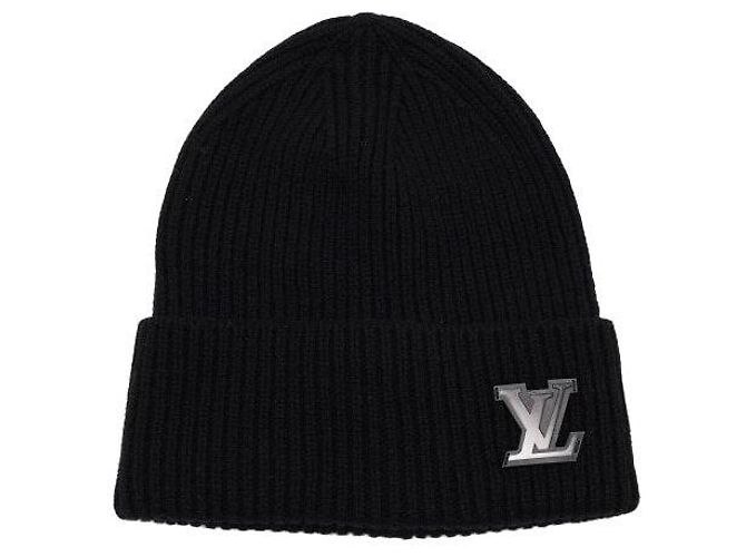 Louis Vuitton Gorro de cashmere preto