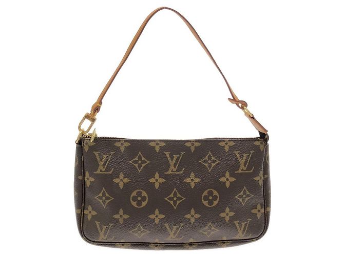 Louis Vuitton Monogram Pochette Accessoires Castaño