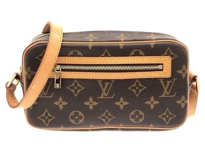 Borsa a tracolla Louis Vuitton Monogram Pochette Cite M51183 Marrone