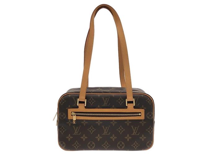 Sac à épaule Louis Vuitton Monogram Cite MM Marron