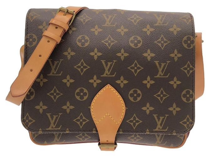 Bolsa de Ombro Louis Vuitton Monogram Cartouchiere Marrom
