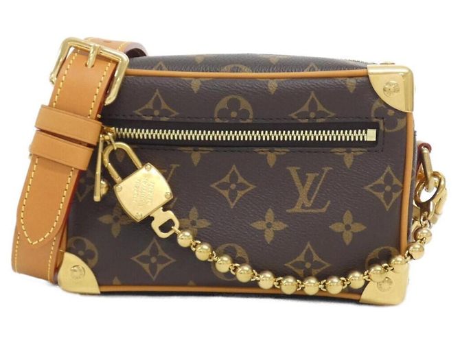 Bolsa de Ombro Louis Vuitton Monogram Mini Soft Trunk Marrom