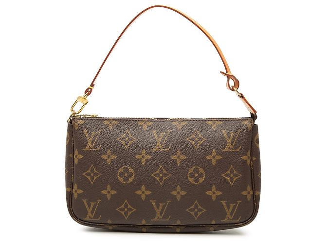 Louis Vuitton Brown Monogram Pochette Accessoires Marrom