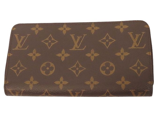 Louis Vuitton Brown Monogram Zippy Long Wallet