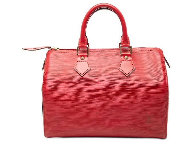 Louis Vuitton Red Epi Speedy 25 Rouge