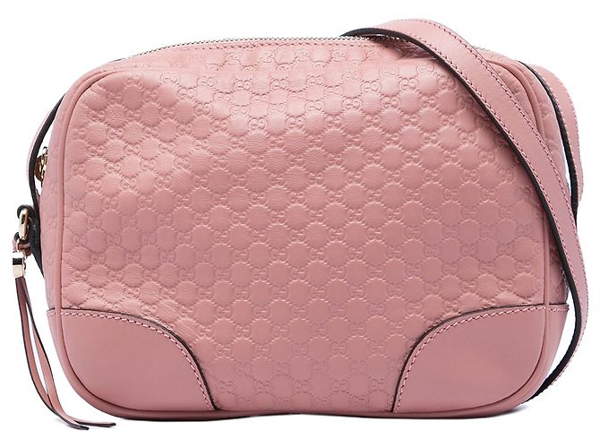 Gucci Pink Microguccissima Bree Crossbody Rosa