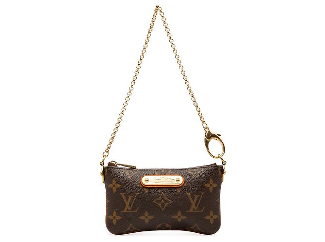 Louis Vuitton Brown Monogram Pochette Milla PM Marrone