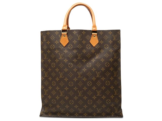 Louis Vuitton Brown Monogram Sac Plat Marron