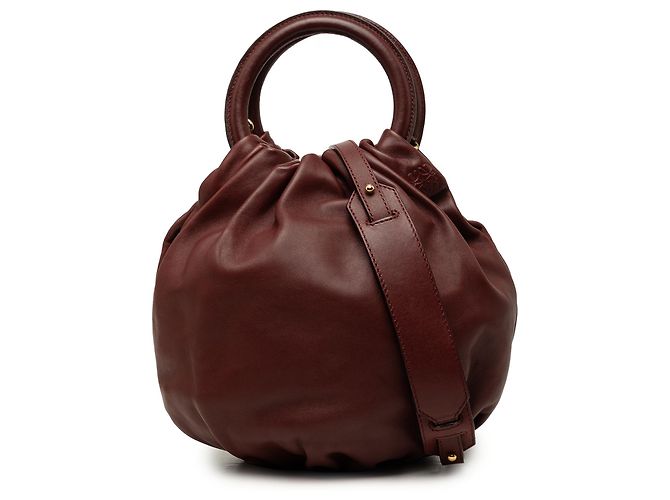 Bolsa Bounce LOEWE em Nappa Vermelha Vermelho Bordeaux