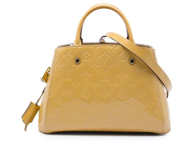 Louis Vuitton Beige Monogram Vernis Montaigne BB